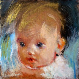 Baby Angel, 2013, oil on canvas.