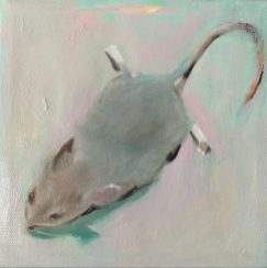 Mort the Country Mouse, 2019, oil on canvas.